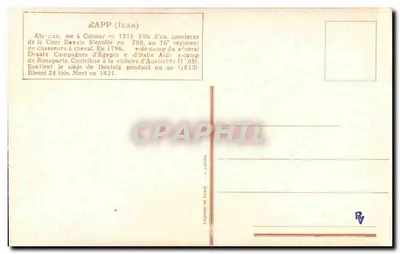 Jean Rapp — Geral francês — Editora L. Latira — Verso