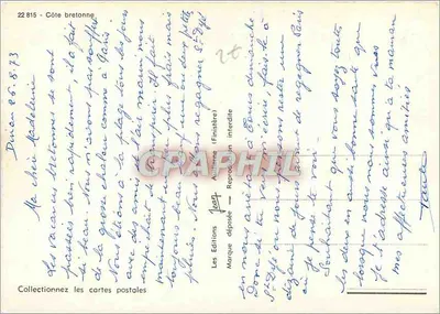 पॉइंट डू वान के समुद्र तट — फिनिस्तेर — प्रकाशक जीन — पीछे