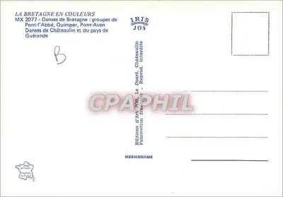 Danças da Bretanha — Éditions d'Art IOS, Le Derré, França — Verso