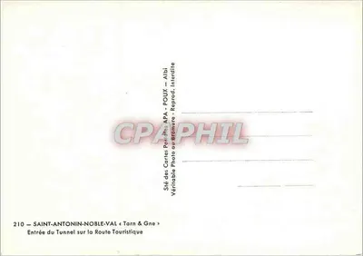 Saint-Antonin-Noble-Val — Invoer van het tunnel op de Toeristische Route — APA — Achterkant