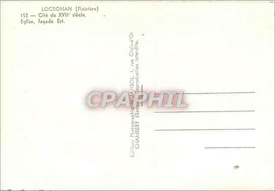 Locronan (Finistère) — Igreja, fachada Leste — Jansol — Verso
