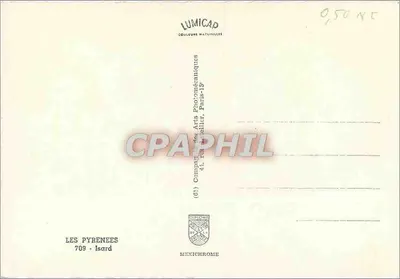 As Pirineus — vista com um bouquetin — editor LUMICAD, n°709 — Verso