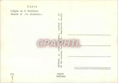 Panthéon — Paryż — Wydawca Estol — Rewers