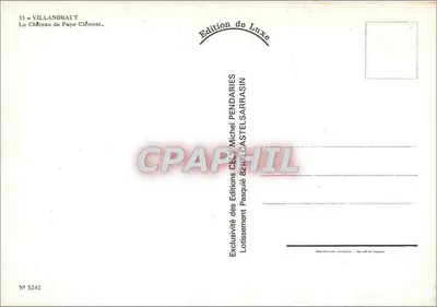 Villandraud — Zamek Papieża Klemensa — Wydanie luksusowe, nr 5242 — Rewers
