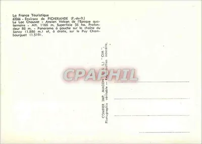 Jezioro Chauvet — Stare wulkanowe — Picherande (P.-d.-D.) — Rewers