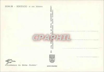 Bonifacio i jego skały — Korsyka (Południowa Korsyka) — Wyd. Diplôme de la Cipienne — Rewers