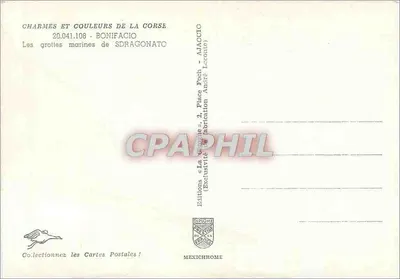 Grutas marítimas de Sdragonato — Bonifacio — Edições Diplôme — Verso