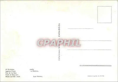 Las Nieves — Vista da Baía — Edições Sichilo-Zaragoza, n° 93-Islas — Verso