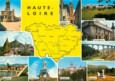 Haute-Loire — Carte postale touristique — Éditions L. Rocher