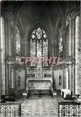 Interior da Capela do Sagrado Coração — Issoudun — editor M. ROUSSEL, 8813
