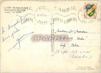 सेंट-जीन-डे-लुज में टून के डिस्चार्ज - एल. लाविएल, नंबर 1480 — पीछे