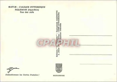 Riquewihr (Haut-Rhin) — Rue des Juifs — Wydawnictwo 'La Pigeonne' — Rewers