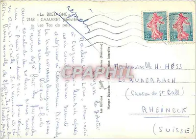 Os Montes de Feijão — Camaret (Finistère) — Les Éditions Jean — Verso