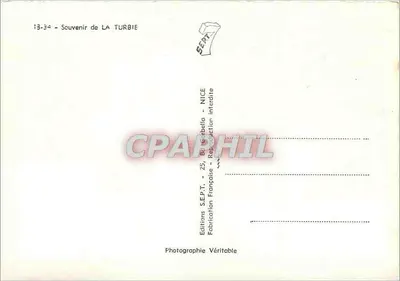 La Turbie — Herinnering aan LA TURBIE — Edities S.E.P.-T. - NICE — Achterkant