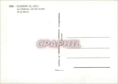 Zamek w Clisson — nad brzegami Sèvre — Wydawnictwo Pierron — Rewers