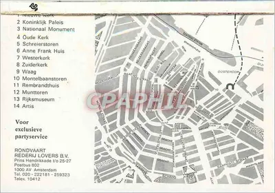 Amsterdam — nocny widok kanałów i mostów — Rondvaart Rederij Lovers B.V. — Rewers