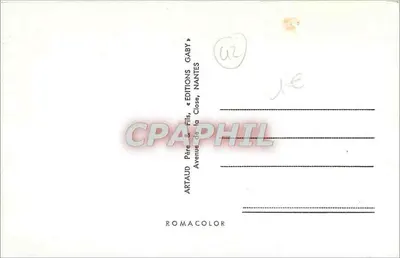 Châteauneuf-sur-Loire — vista panorâmica — Artaud Père & Fils, Nantes — Verso