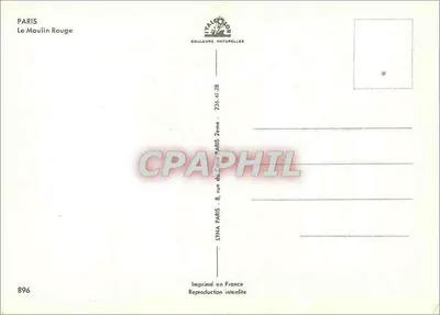 Le Moulin Rouge — París — editor LYNA, n° 896 — Reverso