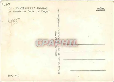 Ponta do Raz (Finistère) — Os túneis do inferno de Plogoff — Éditions Jean-Jaurès — Verso