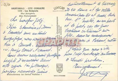 Saint-Malo - Cidade dos Corsários — Os Muros — editor IRIS — Verso