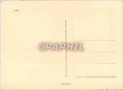 Montluçon — Park Carnot — widok parku z aleją i kwitnącym ogrodzeniem — Rewers