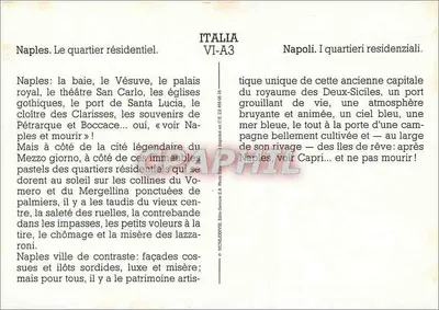 Nápoles. O bairro residencial — ITALIA VI-A3 — Edição Service S.A. — Verso