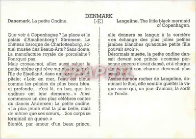La Piccola Sirena — Copenaghen, Danimarca — Editore Grapelli, n° I-E1 — Verso