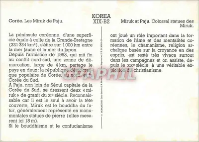 Miruk w Paju — Korea Południowa — XIX-B2 — Rewers