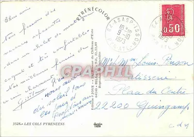 Os Colos dos Pirineus — Edição JOVE — n° 3328 — Verso