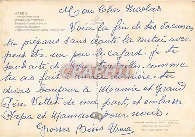 Filhotes dos Pirineus — Criadouro do Condado de Bordes — N° 767 E — Verso