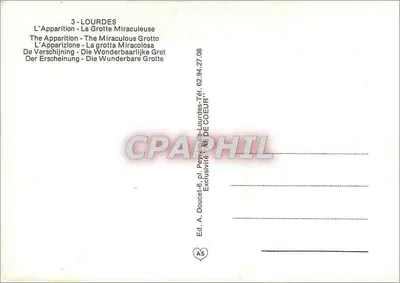 Lourdes — Góra Cudowna — Wyd. A. Doucet-Lourdes — Rewers