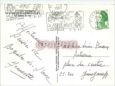 Stacja wodna Bagnolles-de-l'Orne — Kasyno na jeziorze — Wydawnictwo Lefeuvre, Tesse-Lamadeleine — Rewers