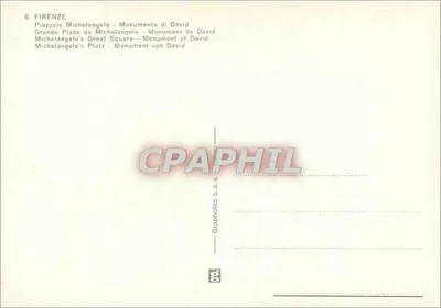 Florence - Piazza Michelangelo - Pomnik Dawida - Grapholitho s.a. s. — Rewers