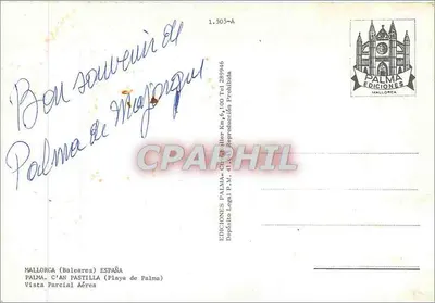 Playa de Palma — widok z lotu — Éditions Palma — Rewers