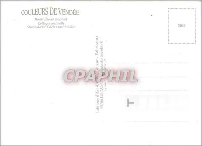 La Vendée — Paesaggi di campagna — Edizioni d'Arte LOUANNE — Verso
