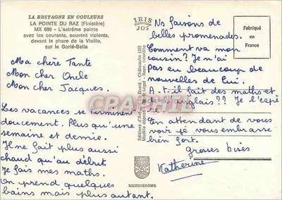 A Ponta do Raz — Farol da Velha — Éditions d'Art JOS — Verso