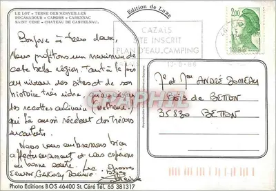 Maravilhas do Lot — Edição de Luxo, Edições BOS — Verso