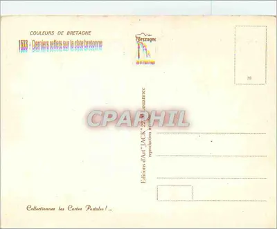 Ultimi riflessi sulla costa bretonna — 1933 — Edizioni d'Arte 'JACK' — n°79 — Verso