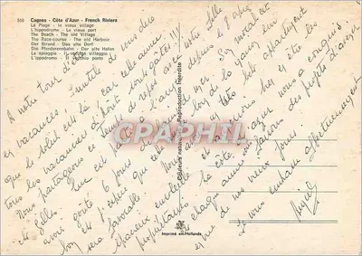 Cagnes-sur-Mer — widok panoramiczny — CPHAPHIL — Rewers