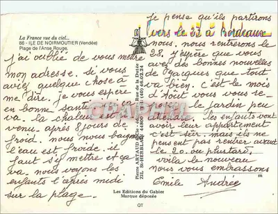 Playa de l'Anse Rouge — Isla de Noirmoutier (Vendée) — Pierre Artaud & Cie, ZIL St-Herblain — Reverso