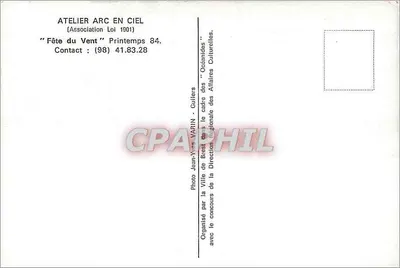 Atelier Arc en Ciel — Festa do Vento — Atelier Arc en Ciel — Abril 1984 — Verso
