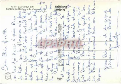 Burza na Skale Niepokalanego Panny Maryi — Biarritz (64) — Éditions Lavielle — Rewers