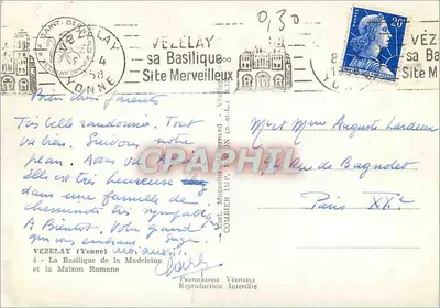 Vézelay — Bazylika św. Małgorzaty i Dom Rzymski — Prawdziwa Fotografia — Rewers