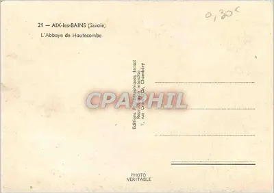 A Abadia de Hautecombe — Aix-les-Bains (Savoie) — Jansol — Verso