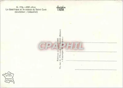 Basílica de Arles — Estátua do Santo Curado de Arles — Edições J. LELLARD — Verso