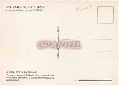 La Bastide Neuve w La Treille — Panny z pięknymi krajobrazami z Marcela Pagnola — n°3 — Rewers