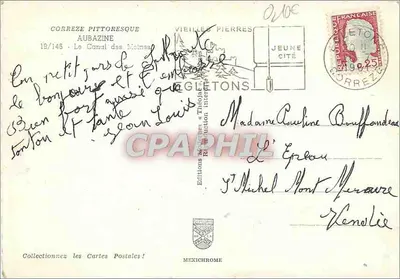 Kanał Mcines — Corrèze — Wydawnictwo Théoliers & Glétons — Rewers