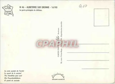 Aubeterre-sur-Dronne — Wjazd główny do zamku — Wydawca Elès, N° 46 — Rewers
