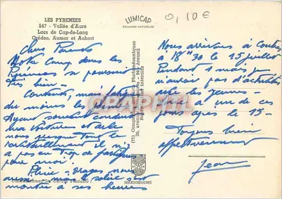 Pyrénées — Jeziora Cap-de-Long, Orédon, Aumar i Aubori — IRIS — Rewers