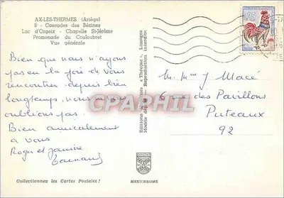 Ax-les-Thermes — Vista geral — Éditions Théodolac — Verso